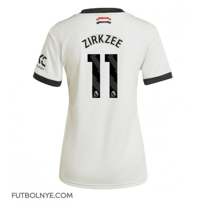 Camiseta Manchester United Joshua Zirkzee #11 Tercera Equipación para mujer 2024-25 manga corta Camiseta Manchester United Joshua Zirkzee #11 Tercera Equipación para mujer 2024-25 manga corta
